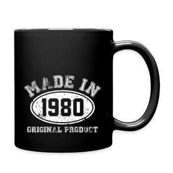 made in 1980 Original product - anniversaire - Mug uni - noir - Droite