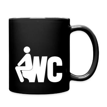 Toilette - Mug uni - noir - Droite