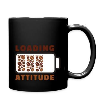 Loading attitude coffee - Tasse einfarbig - Schwarz - Rechts