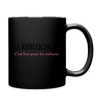 Le reblochon c'est bon - Mug uni - noir - Droite