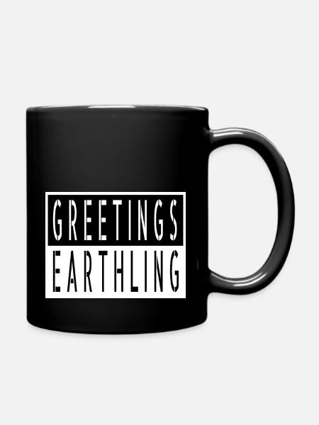 spaceship bday area51 statement memes - Tasse einfarbig - Schwarz