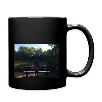 DAS LEBEN. DAS HİER UND JETZT. - Tasse einfarbig - Schwarz - Rechts