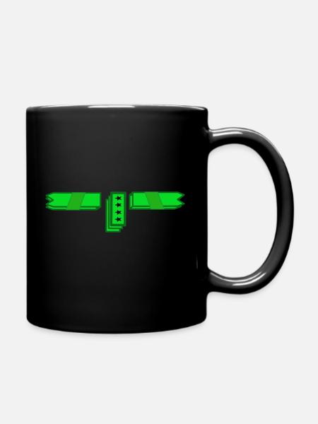 Grün2 - Tasse einfarbig - Schwarz