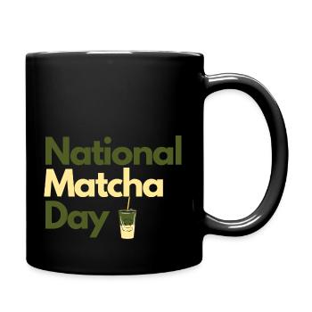National Matcha Day - Tasse einfarbig - Schwarz - Rechts