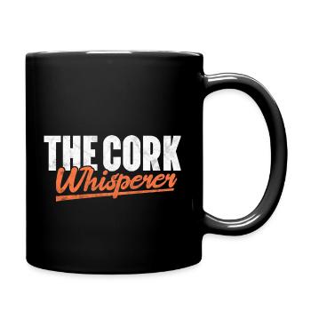 Cork Wine – Wine Lover Cork Collector Wine - Full Colour Mug - black - Right