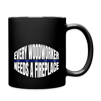 carpenter work tshirts present birthday funshirt - Full Colour Mug - black - Right