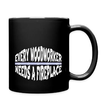charpentier fille tshirts drôles citation blagues - Mug uni - noir - Droite