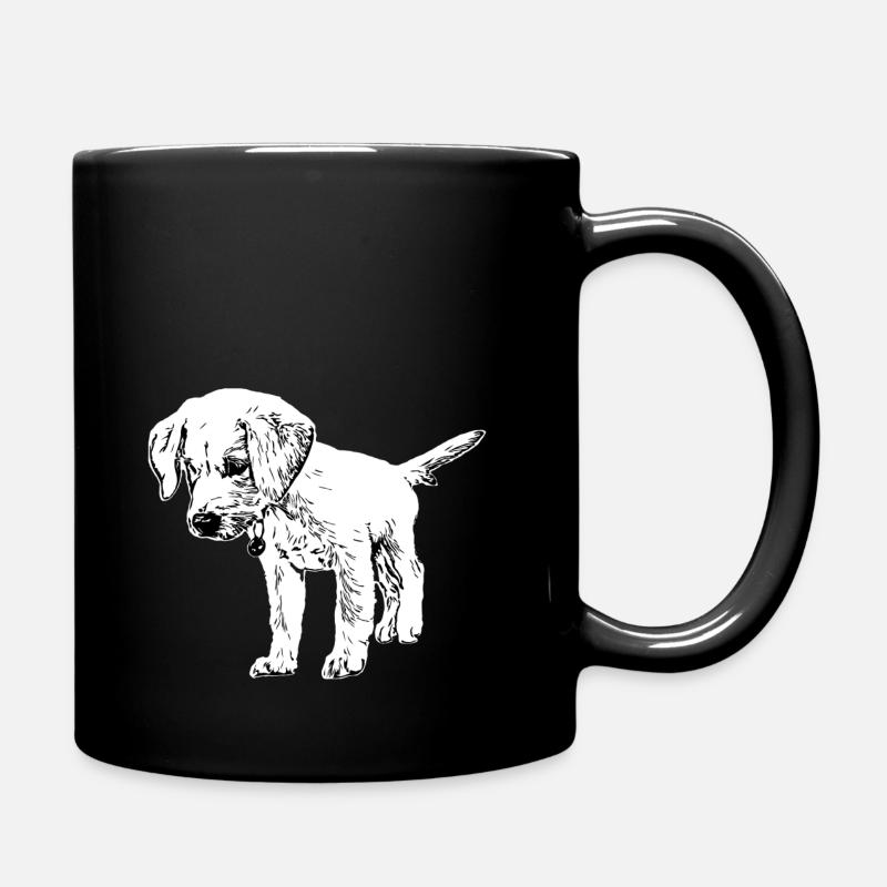 Dessin de chiot Labrador - Mug uni - noir