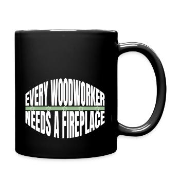 Charpentier bois Blague Charpentier T-shirts de travail - Mug uni - noir - Droite