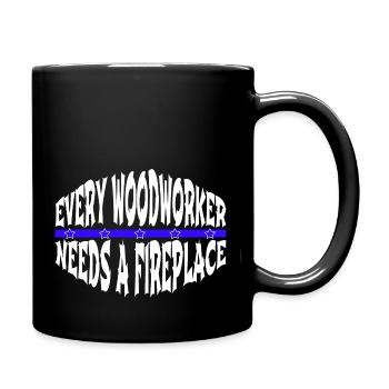 Cutter arboriculture carpenter tshirts - Full Colour Mug - black - Right