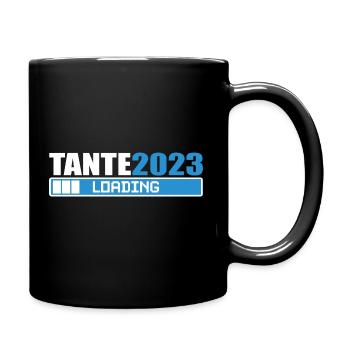 Tante 2023 loading Schwangerschaft Geschenk lovely - Tasse einfarbig - Schwarz - Rechts
