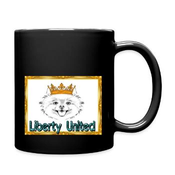 Zwergspitz, Liberty united, Asseccoires, Pullover - Tasse einfarbig - Schwarz - Rechts