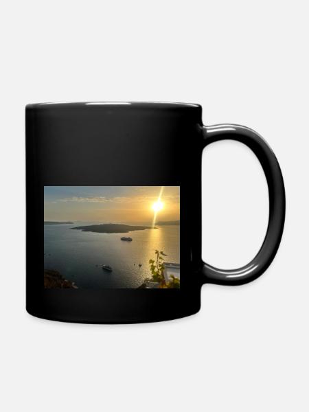 Santorini Look - Full Colour Mug - black