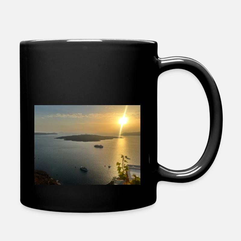 Santorini Look - Full Colour Mug - black