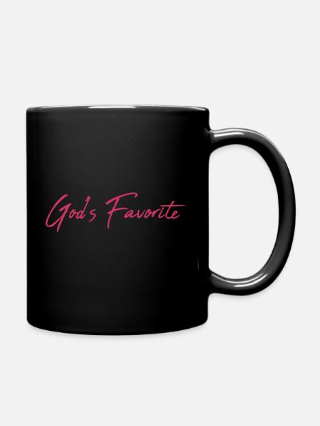 God's favorite - Tasse einfarbig - Schwarz