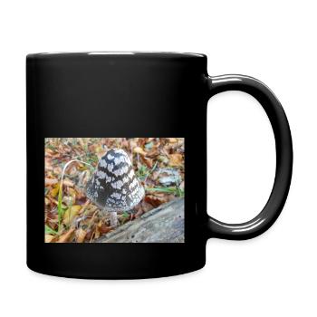 magpie fungus also magpie inkcap - Full Colour Mug - black - Right