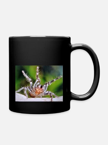 Vogelspinne - Tasse einfarbig - Schwarz