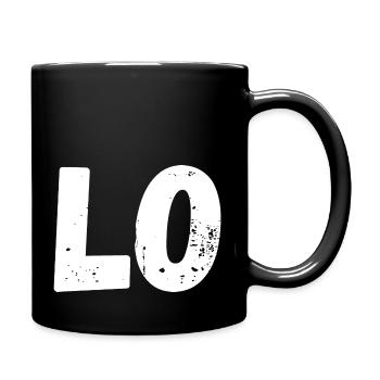 Liebe passendes T-Shirt Paar - Tasse einfarbig - Schwarz - Rechts