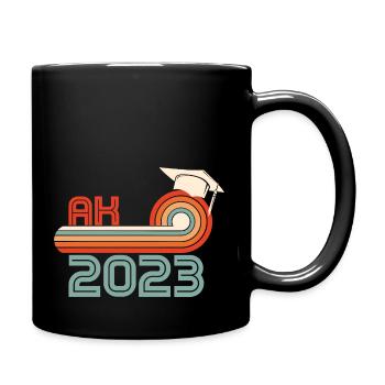 AK 2023 Shirt Schulabschluss 2023 - Tasse einfarbig - Schwarz - Rechts