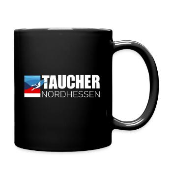 Taucher Nordhessen (S/W) Transparent - Tasse einfarbig - Schwarz - Rechts
