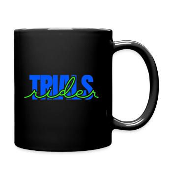 TRIALS rider - Trialbike Fahrrad Motorrad Sport - Tasse einfarbig - Schwarz - Rechts
