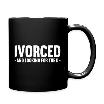 Ivorcé et à la recherche du d Design - Mug uni - noir - Droite