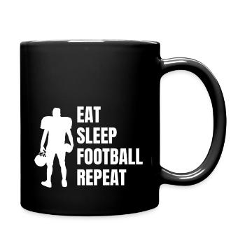 American Football Football Fan - Full Colour Mug - black - Right