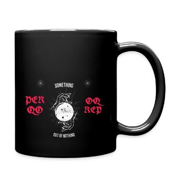 SOMETHING OUT OF NOTHING - Full Colour Mug - black - Right