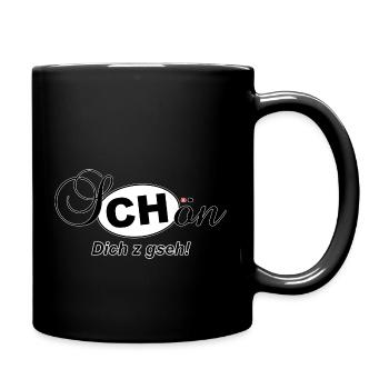 sCHön Dich z gseh - Tasse einfarbig - Schwarz - Rechts