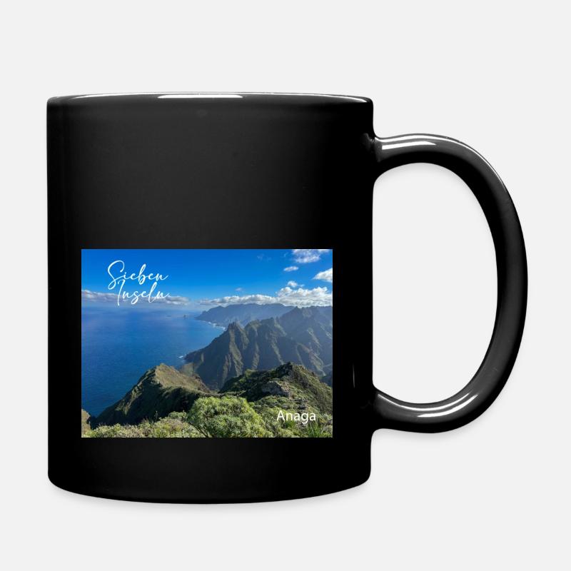 Teneriffa Anaga - Tasse einfarbig - Schwarz