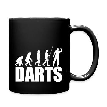 Darts Sports Fun - Full Colour Mug - black - Right