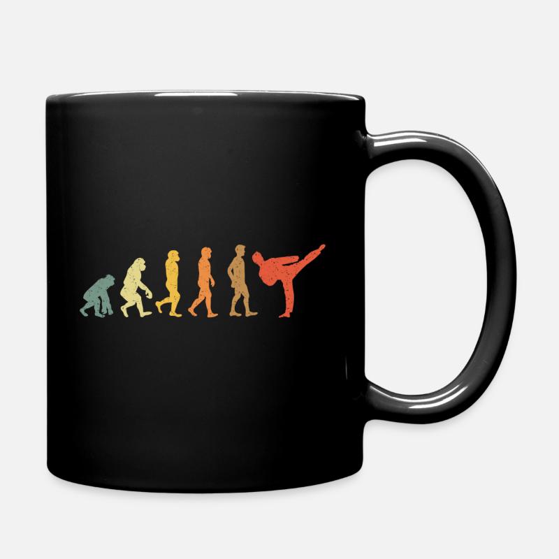 Capoeira Kampfsport Vintage Retro - Tasse einfarbig - Schwarz