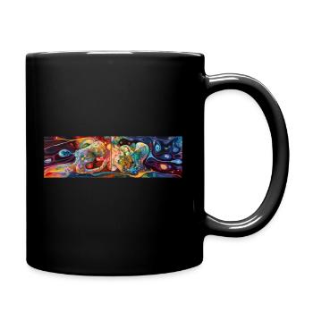 AI Generated Art Painting - Full Colour Mug - black - Right