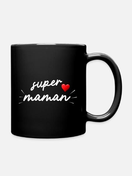 super maman cadeau - Mug uni - noir