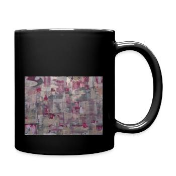 Color Art Gemälde - Tasse einfarbig - Schwarz - Rechts