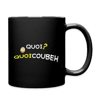 quoicoubeh - Mug uni - noir - Droite