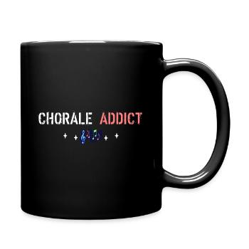 Chorale addict - Mug uni - noir - Droite