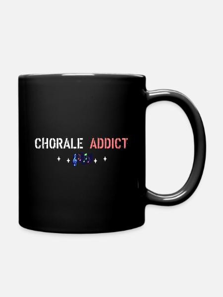 Chorale addict - Mug uni - noir