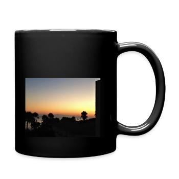 Sonnenuntergang in Side - Tasse einfarbig - Schwarz - Rechts