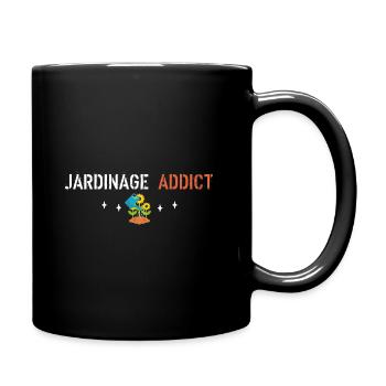 Gardening addict - Full Colour Mug - black - Right