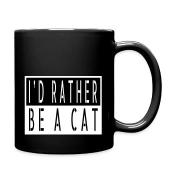 Pet Cat Love Funny Sayings Cats Humor Jokes - Full Colour Mug - black - Right