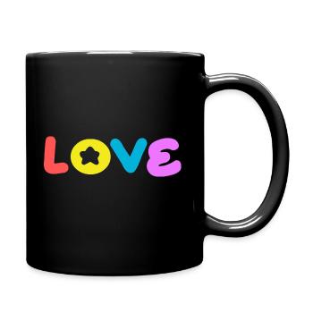 Aimez les pensées positives, l’attitude positive - Mug uni - noir - Droite