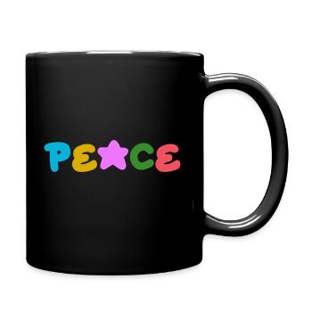 Peace Positive Thinking - Full Colour Mug - black - Right