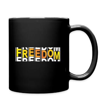 Freedom - Mug uni - noir - Droite