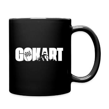 Go-Kart-Rennen / Kartfahrer / Kartfahren / Karts - Tasse einfarbig - Schwarz - Rechts