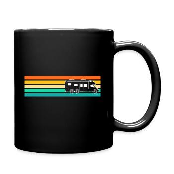 Motorhome Caravan Camper Camping - Full Colour Mug - black - Right