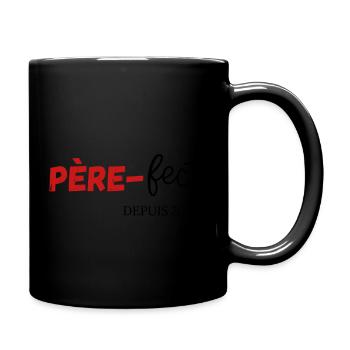 Père fect Depuis 2019 - Mug uni - noir - Droite