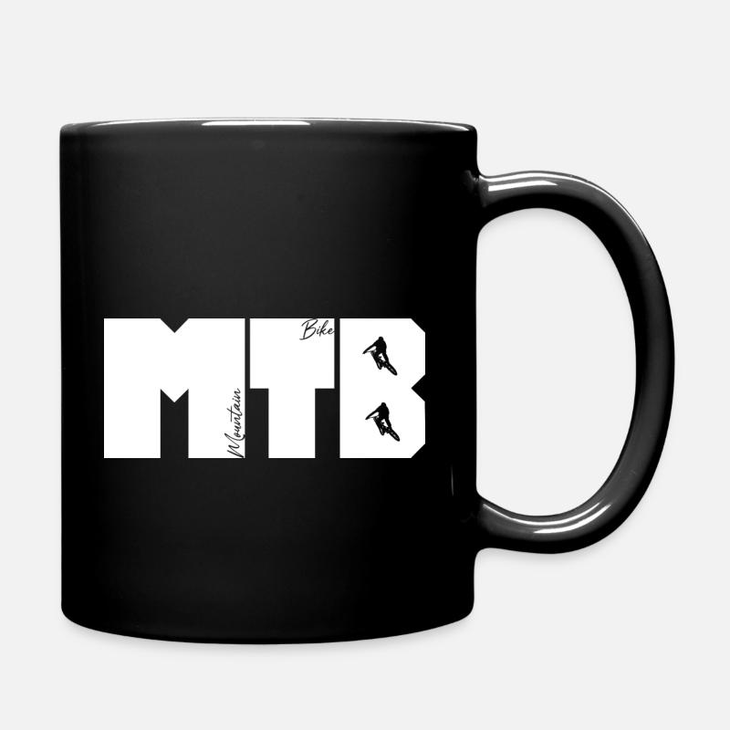 MTB Schriftzug - Tasse einfarbig - Schwarz
