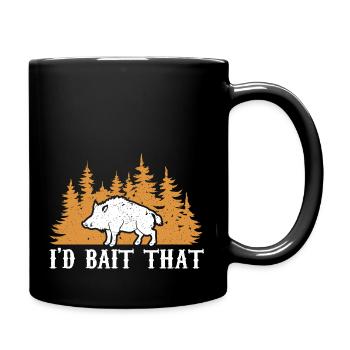 J’appâterais ça - Mug uni - noir - Droite
