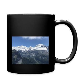 Schneeberg - Tasse einfarbig - Schwarz - Rechts